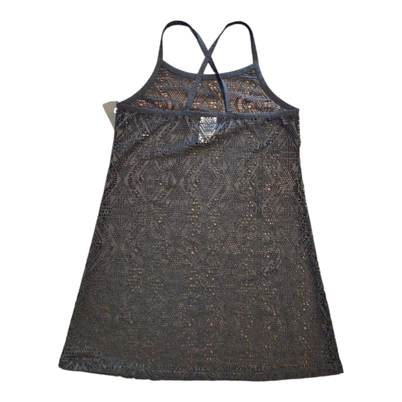 Art Class Girls' Solid Crochet Swimsuit Cover up Dress - Picture 4 of 5